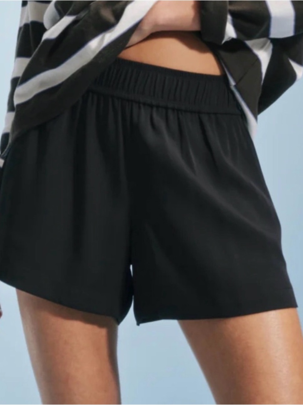 AYR The Shimmy in Black Heavy Silk